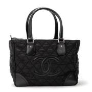 Chanel Vintage Pre-owned Canvas chanel-vskor Black, Dam