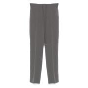 Patrizia Pepe Essentiella Dragsko Byxor Stil 2P1655A498 Gray, Dam