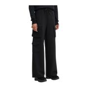 Patrizia Pepe Cargo Sweatpants Art. 8P0617J219 Black, Dam