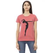 Trussardi Avslappnad T-shirt med korta ärmar Pink, Dam