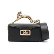 Lanvin Katt Mini Väska med förgyllda finishar Black, Dam