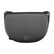 Calvin Klein Svart Axelväska med Innerficka Black, Dam