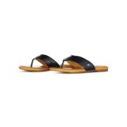 UGG Läder Sommar Flip Flops Black, Dam