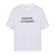 Victoria Beckham T-shirt med tryck White, Dam