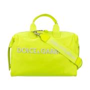 Dolce & Gabbana Fluorescerande gul reseväska Yellow, Unisex