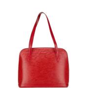 Louis Vuitton Vintage Pre-owned Laeder totevskor Red, Dam