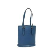 Louis Vuitton Vintage Pre-owned Laeder axelremsvskor Blue, Dam