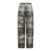 Pierre-Louis Mascia Sidensatin Dragsko Tapered Leg Byxor Multicolor, D...