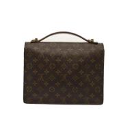 Louis Vuitton Vintage Pre-owned Canvas handvskor Brown, Dam