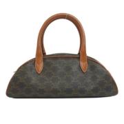 Celine Vintage Pre-owned Plast handvskor Brown, Dam