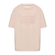 Maison Margiela Logo T-tröja Pink, Herr