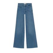 Frame Rå Flare Jeans Blue, Dam