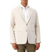 Nn07 Sommar Linne Herr Blazer White, Herr