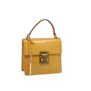 Louis Vuitton Vintage Pre-owned Canvas handvskor Yellow, Dam