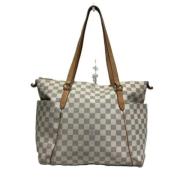 Louis Vuitton Vintage Pre-owned Tyg handvskor White, Dam