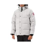 Canada Goose Grå Parka Jacka med Dunfjädrar Gray, Herr