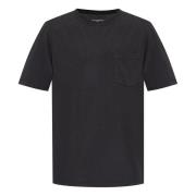 Officine Générale Mjuk Lyocell Bomull T-shirt Black, Herr