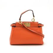 Fendi Vintage Pre-owned Laeder fendi-vskor Orange, Dam