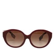 Burberry Vintage Pre-owned Plast solglasgon Red, Dam