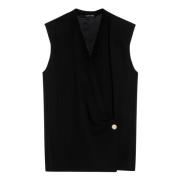 Anine Bing Elegant Lagers Tanktop Black, Dam