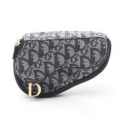 Dior Vintage Pre-owned Canvas kuvertvskor Gray, Dam