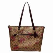 Coach Pre-owned Pre-owned Tyg axelremsvskor Brown, Dam