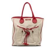 Burberry Vintage Pre-owned Canvas totevskor Beige, Dam