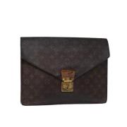 Louis Vuitton Vintage Pre-owned Canvas louis-vuitton-vskor Brown, Dam