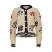 Thom Browne Stilren Stickad Cardigan Sweater Multicolor, Dam