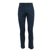 Jeckerson Blå Diamanttryck Chino Byxor Blue, Herr