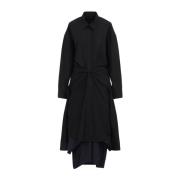 Balenciaga Svart Bomullsskjorta Aw24 Stil Black, Dam