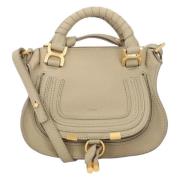 Chloé Laeder handvskor Beige, Dam