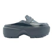 Crocs Svarta Kilskor High Shine Kollektion Black, Dam