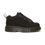 Dr. Martens Svart Vandring Dragkedja Skor Logotyp Gummi Black, Dam