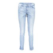 Guess Blå Denim Wide Leg Jeans Blue, Dam