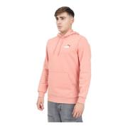 PUMA Hoodie med liten logotyp Pink, Herr