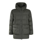 Rains Alta Puffer Cargo Jacka Green, Herr