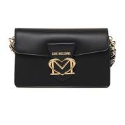 Love Moschino Snygg Liten Väska med Tophandtag Black, Dam