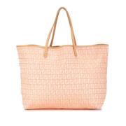 Fendi Vintage Pre-owned Canvas totevskor Pink, Dam