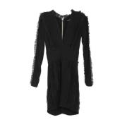 Balmain Pre-owned Pre-owned Tyg klnningar Black, Dam