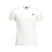 Sergio Tacchini Bomull Logo Broderad Kortärmad T-shirt White, Herr