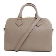 Louis Vuitton Vintage Pre-owned Tyg louis-vuitton-vskor Beige, Dam