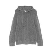 Laneus Hoodie med huva i grå ull Gray, Herr