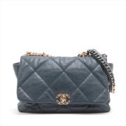 Chanel Vintage Pre-owned Laeder chanel-vskor Blue, Dam