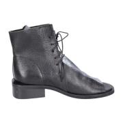 Moma Vintage Läder Ankelboots för Kvinnor Black, Dam