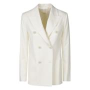 Montedoro Vit Blazer för en stilren look White, Dam