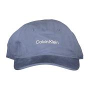 Calvin Klein Blå Herr Solkeps med Logotyptryck Blue, Herr