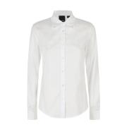 Pinko Stretch Poplin Skjorta White, Dam