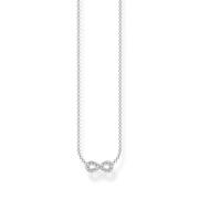 THOMAS SABO Damhalsband med hänge Infinity silver, vit Ke2124-051-14-L...