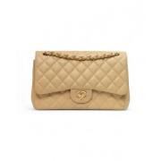 Chanel Vintage Pre-owned Tyg chanel-vskor Beige, Dam